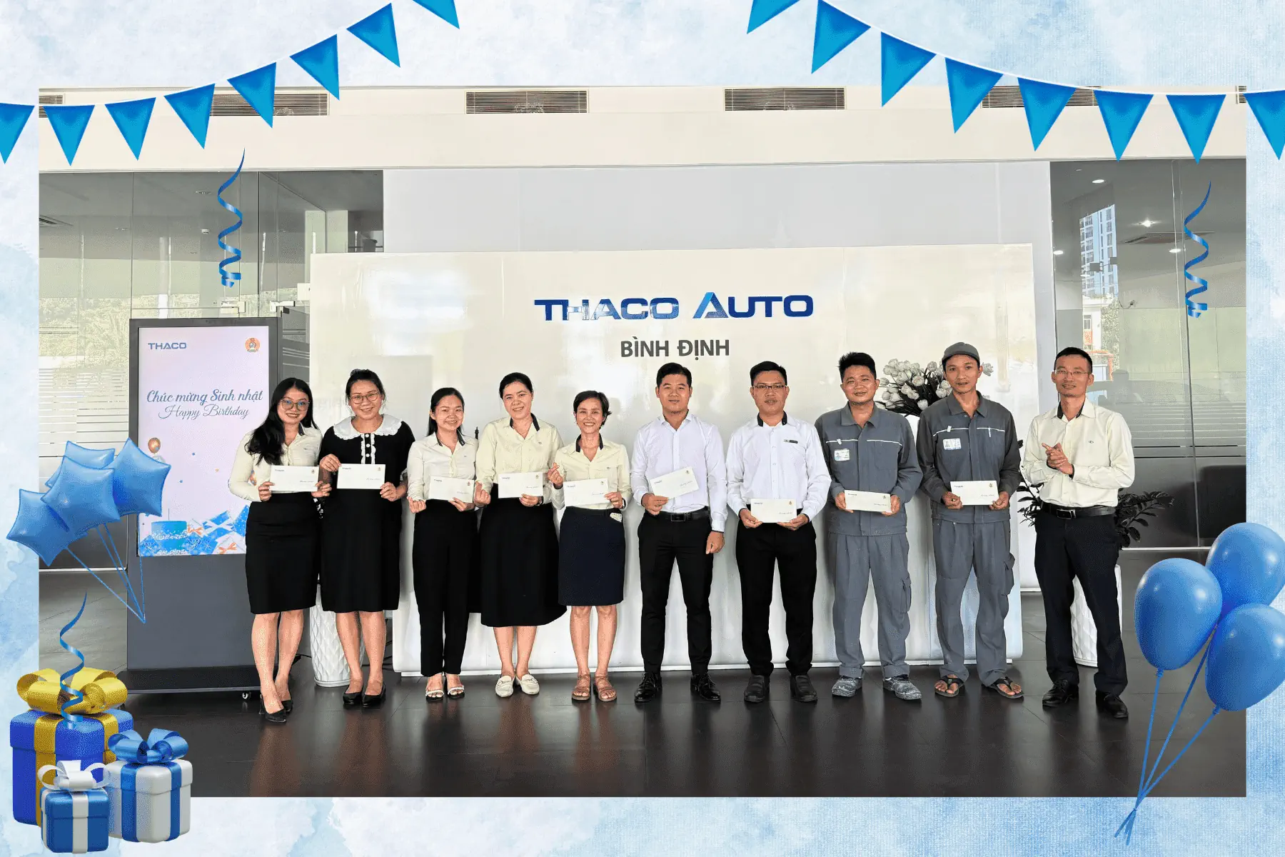 THACO AUTO Bình Định chúc mừng sinh nhật CBNV tháng 6-7