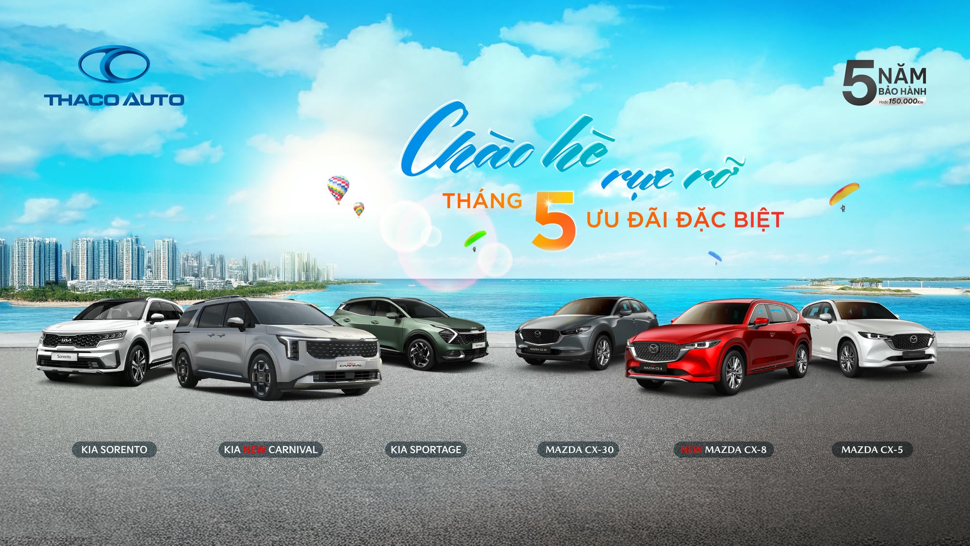 Chào hè rực rỡ cùng THACO AUTO Bình Định với ưu đãi đặc biệt